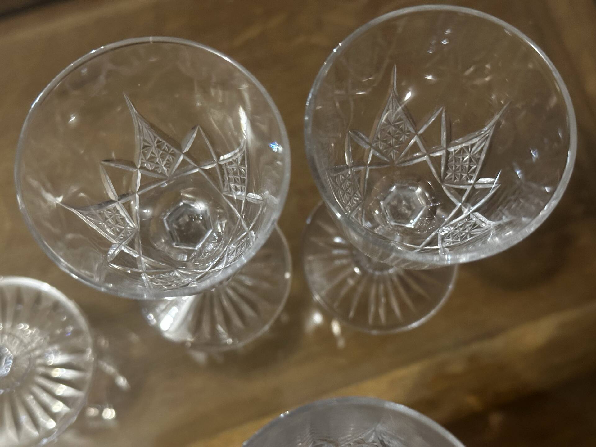 12 Baccarat crystal glasses stamped model Epron H 12.2 cm