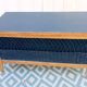 Wood and rattan chest