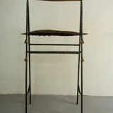 Jean Jacques Argueyrolles, clothes throwers and pockets in patinated welded iron