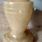 Old marbled stone lamp base