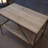 Petite table d’appoint industrielle 1970s