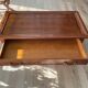 Rectangular mahogany coffee table with drawer