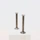 Pair Stainless Steel Silver Plated Candlesticks 1960s