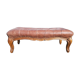 Banquette bois et skai marron