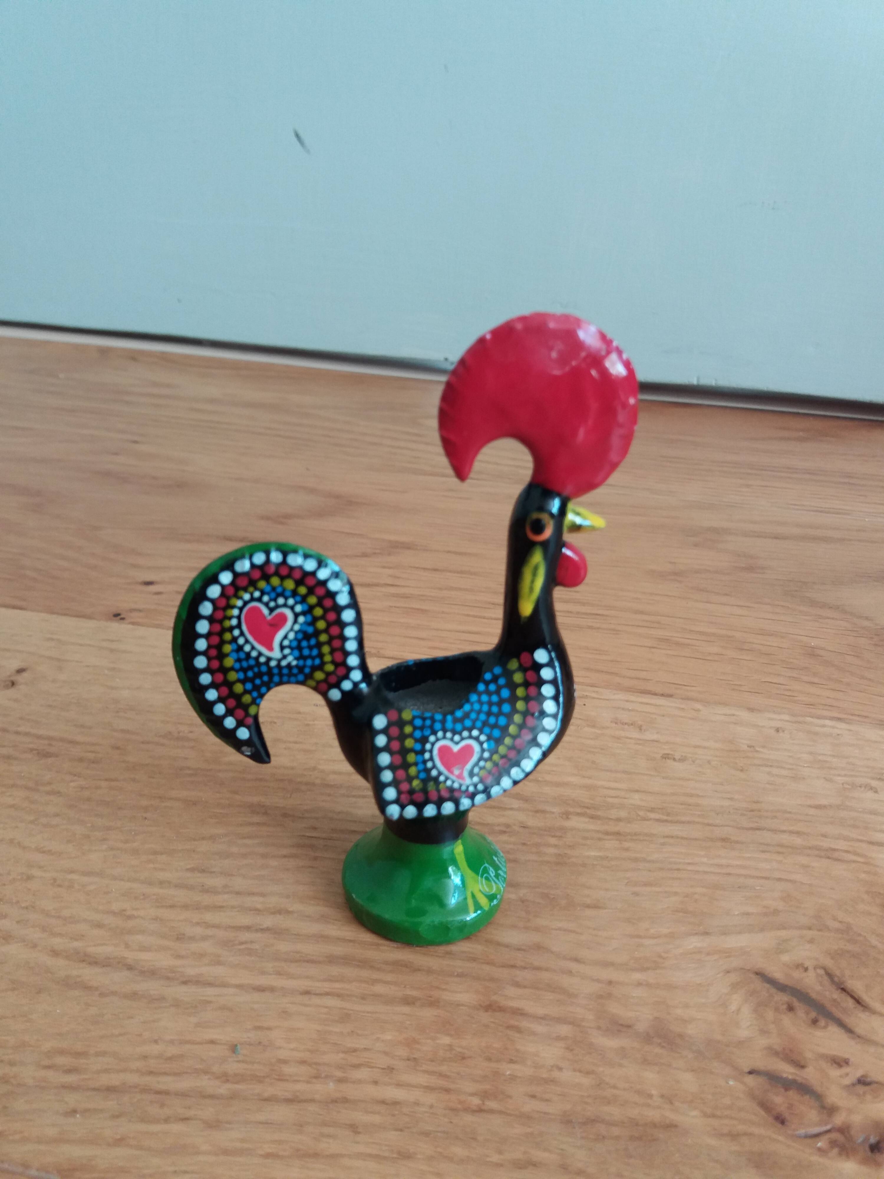 Galo Rooster statuette from Barcelos Portugal