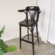 Black Vintage Bentwood Bar Chair in Thonet Style, Mid-Century 1970s