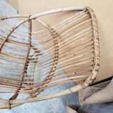 Series of rattan armchairs from the 70s