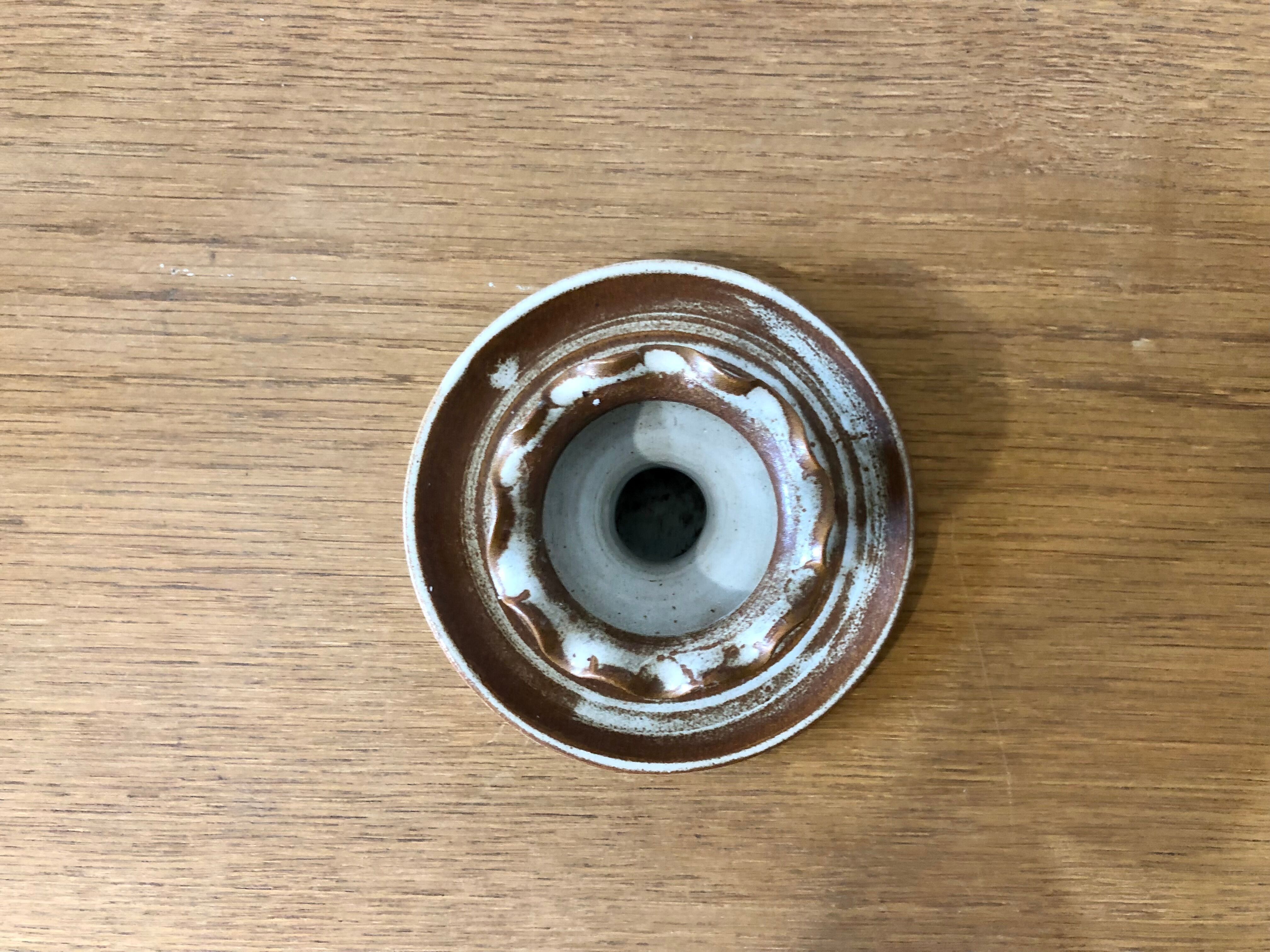 Stoneware candle holder