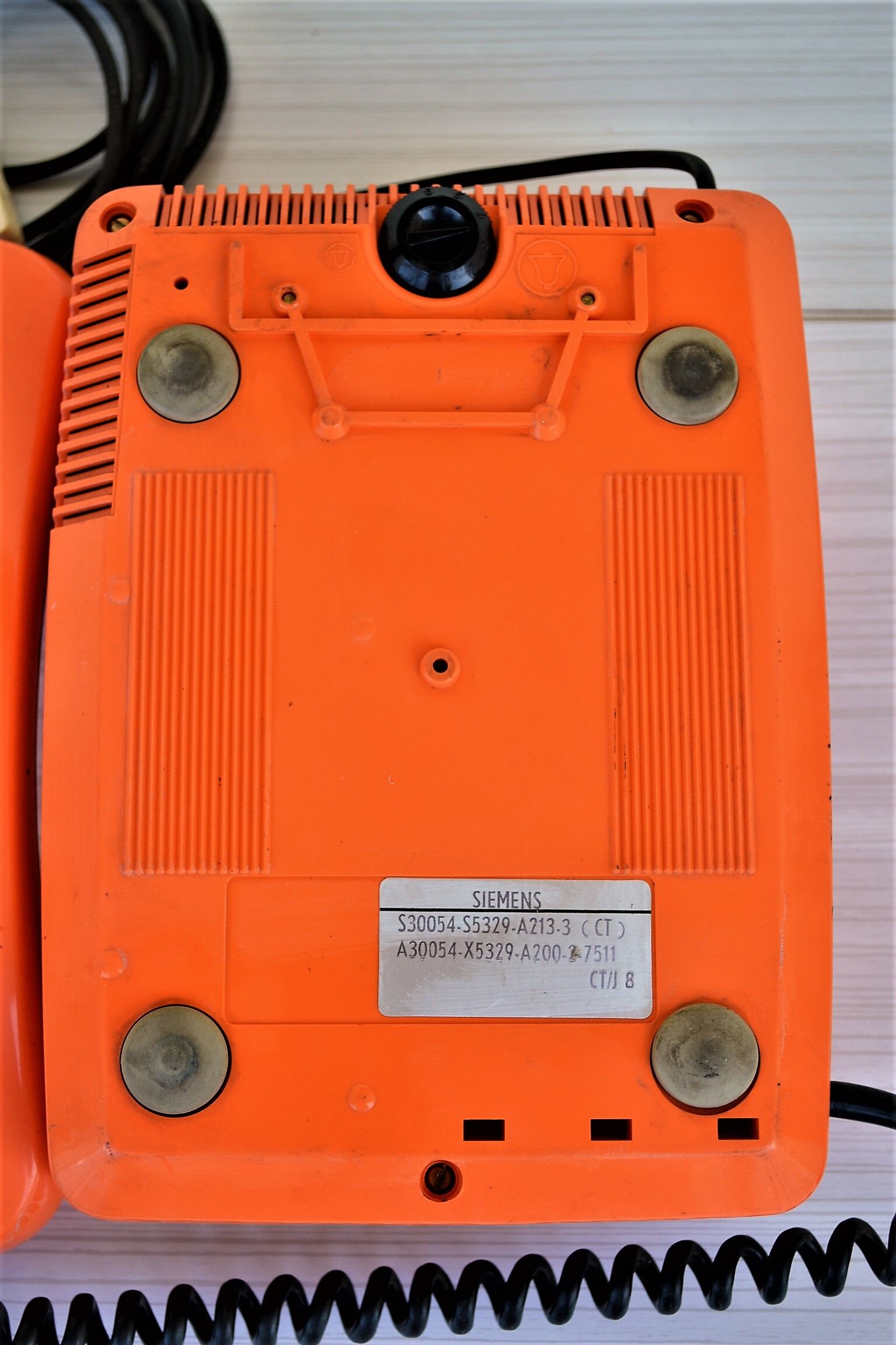 Siemens vintage orange phone, 70s