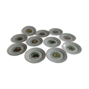Lot de 11 assiettes anciennes en