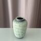 Vintage Studio Pottery Vase with Mottled Celadon Green Glaze