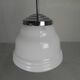 Art Deco suspension with opaline lampshade, Val St Lambert, 1930s