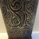 Antique Silver Damascus Steel Vase Indo-Persian Style Moroccan Work