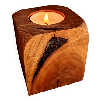 Handmade wooden candle stick