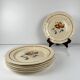 Set de 6 Assiettes à dessert Sarreguemines motif fleur , première moitié du