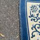 Large Chinese wool rug 200 x 310 cm — Blue & beige (Beijing style)