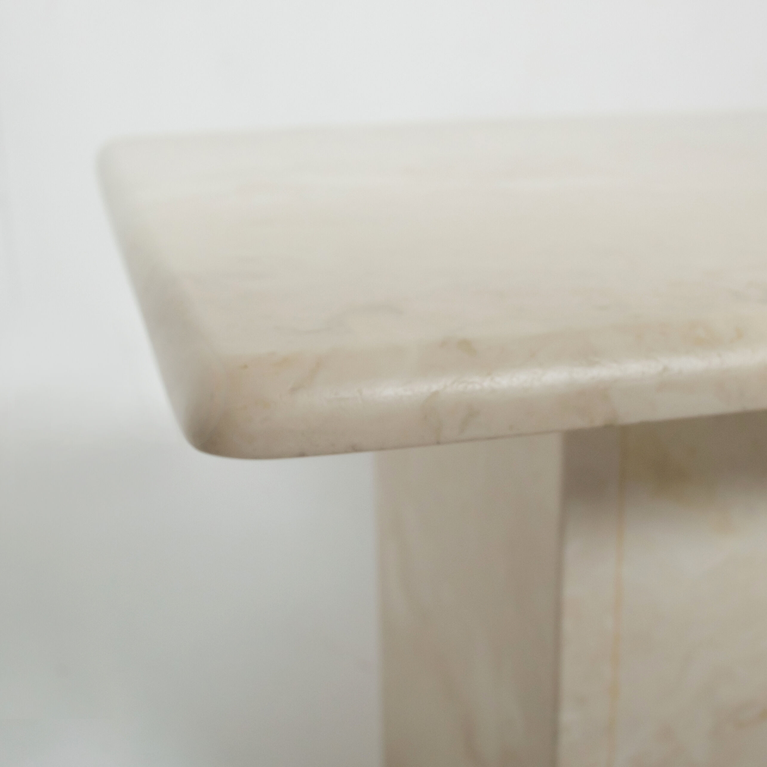Set of 3 vintage travertine coffee tables, italy, 1970