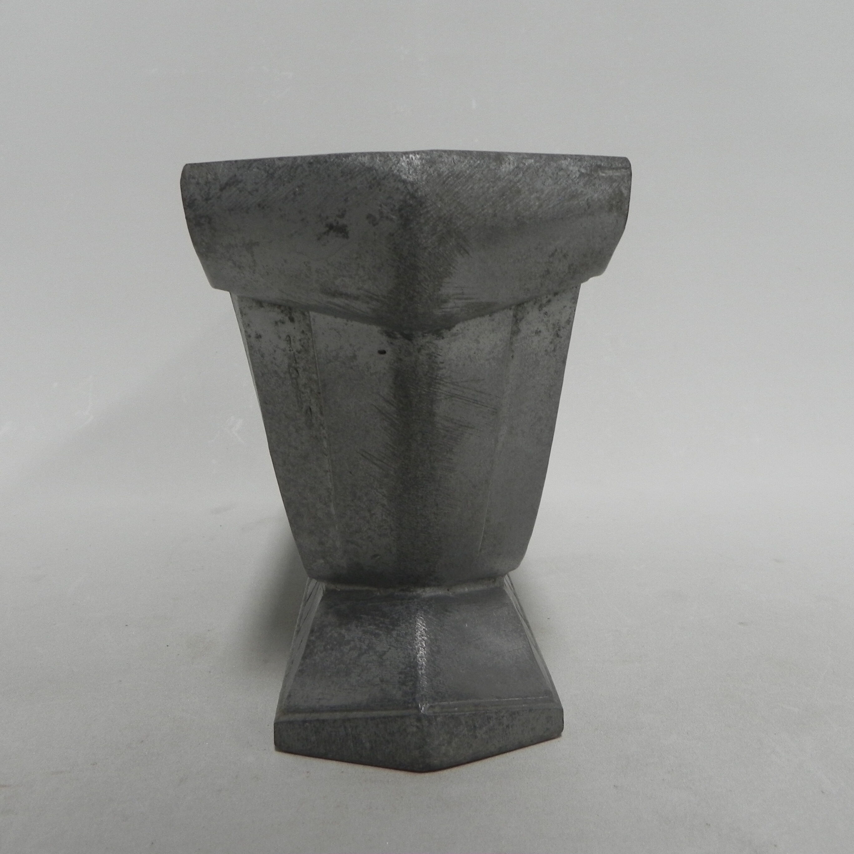 Aluminum art deco vase