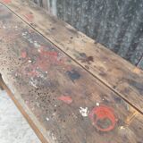 Small solid oak workbench