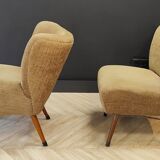 Two Mid Century cocktail chairs | Vintage - set of 2 armchairs
