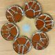 Vintage ceramic plates with compartments