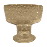 Cut chalice glass press mold sign old decor urchin art nouveau
