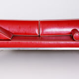 Red leather sofa by Hynekk Gottwald 1930