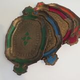 Set of 4 small Venetian trays, 1970 Italy