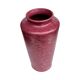 Burgundy ceramic vase MF Design, Germany 1980s.