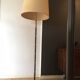 Scandinavian floor lamp in teak and brass, 1960