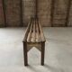 Slatted bench