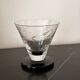 6 engraved art deco glasses