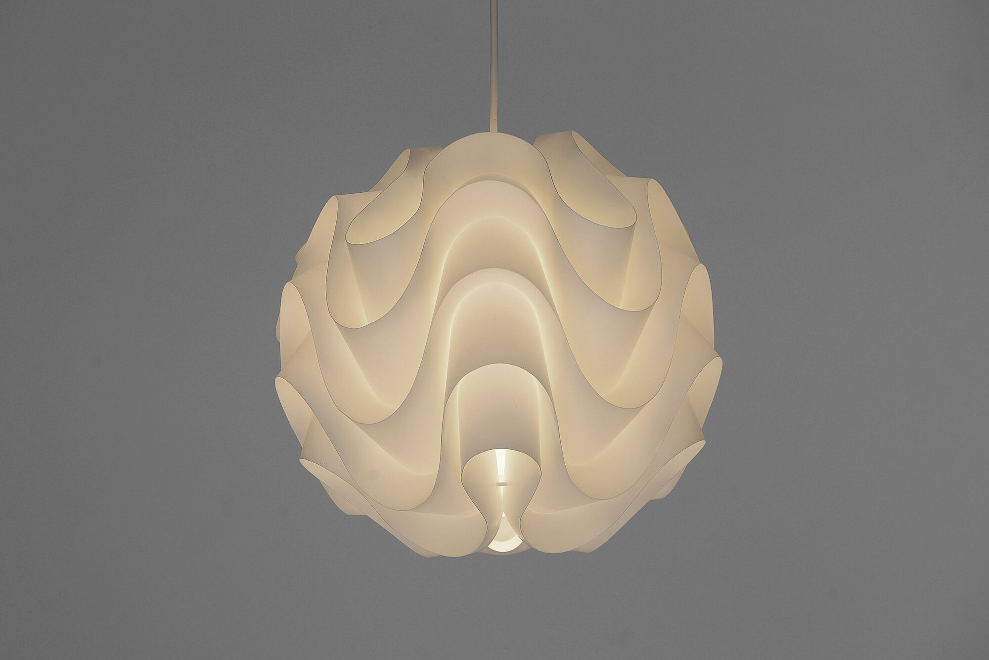 Pendant light P172 by Poul Christiansen for Le Klint. Denmark 1970s
