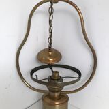Suspension en laiton lampe à huile vintage