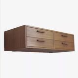 Teak Wall Drawer Module By Kai Kristiansen For Feldballes Møbler, 1960s