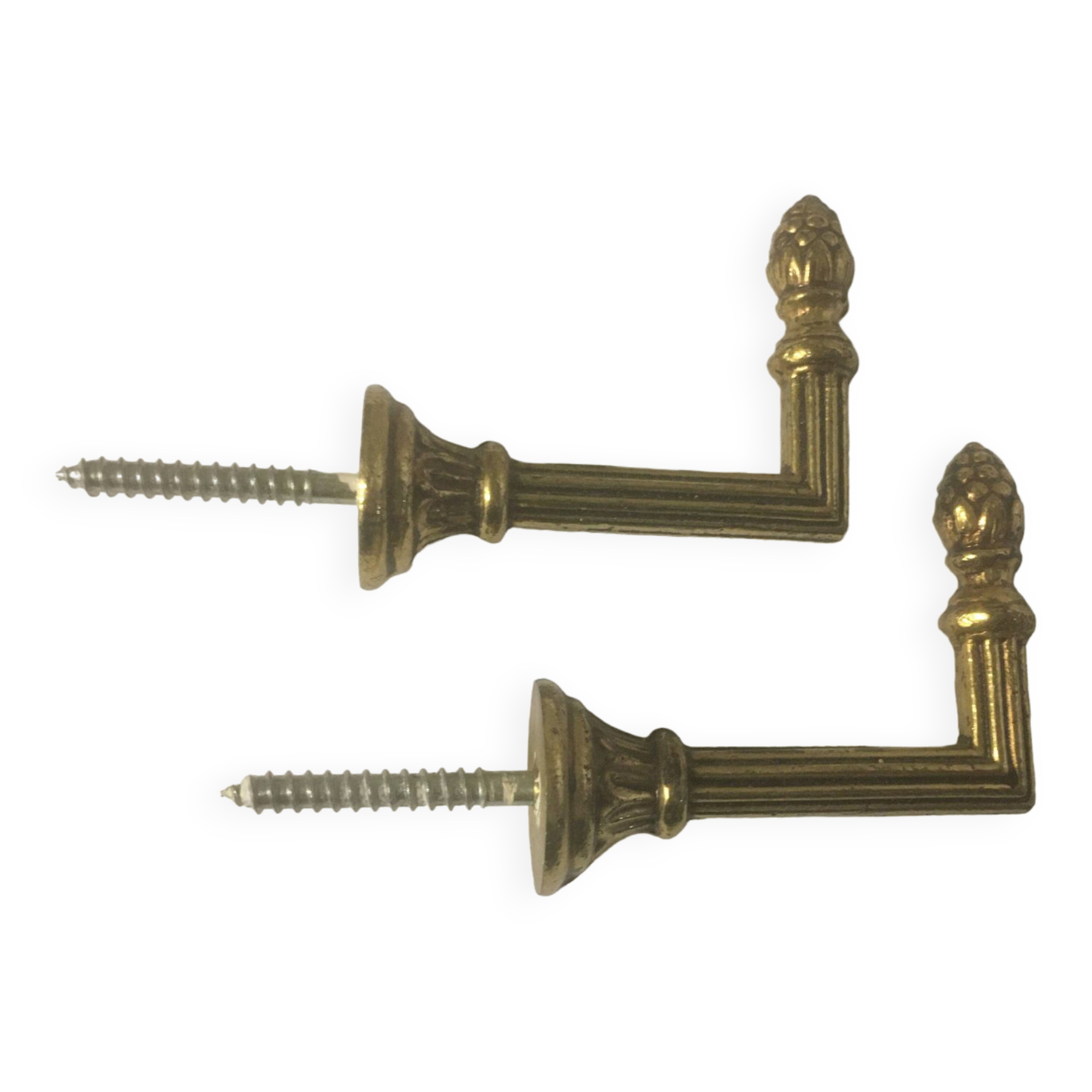 Brass tiebacks (pair)