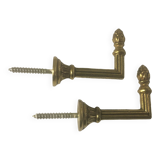Brass tiebacks (pair)