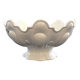 Large white scalloped cup
