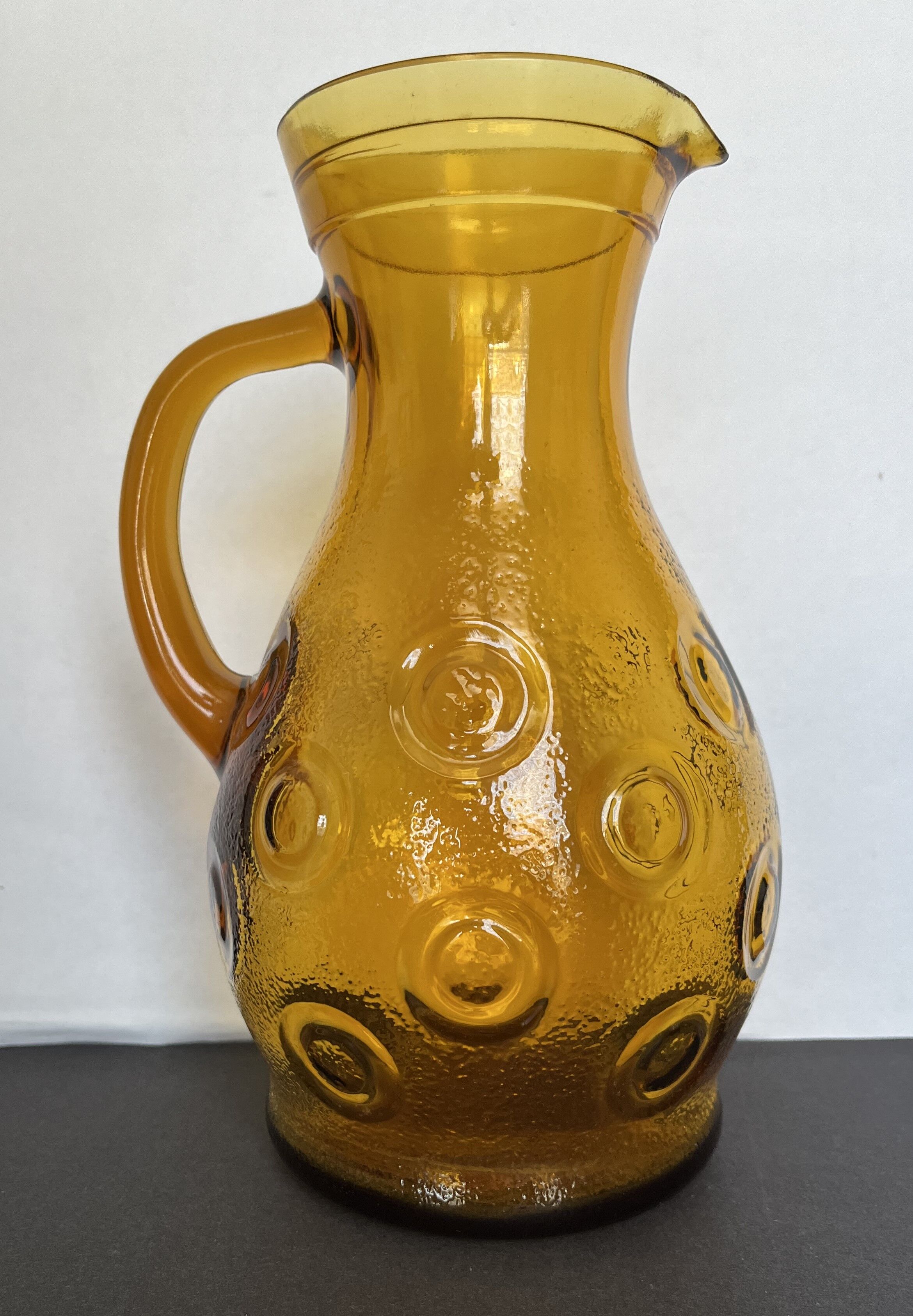 Smoked glass pitcher