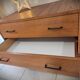 Low Scandinavian design sideboard in teak