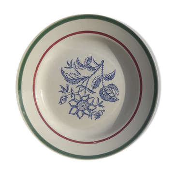 Gien model Amilly earthenware plate diam 22.5 cm