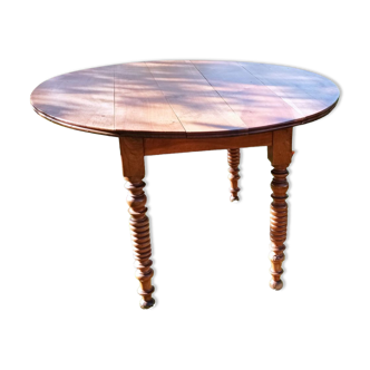 Walnut round table