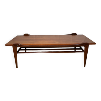 Table basse flottante GPlan en teck vintage rétro du milieu du siècle 1960