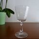 Glass with crystal foot Baccarat / Saint Louis Japanese decoration waders