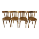 Set of 4 vintage bistro chairs from the 1960s.