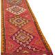 Turkish Handwoven Vintage Herki Kilim 93 cm x 343 cm