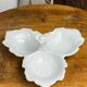Segmented serving dish, leaf shape, porcelain, Bavaria