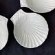 6 Pillivuyt white porcelain shell bowls