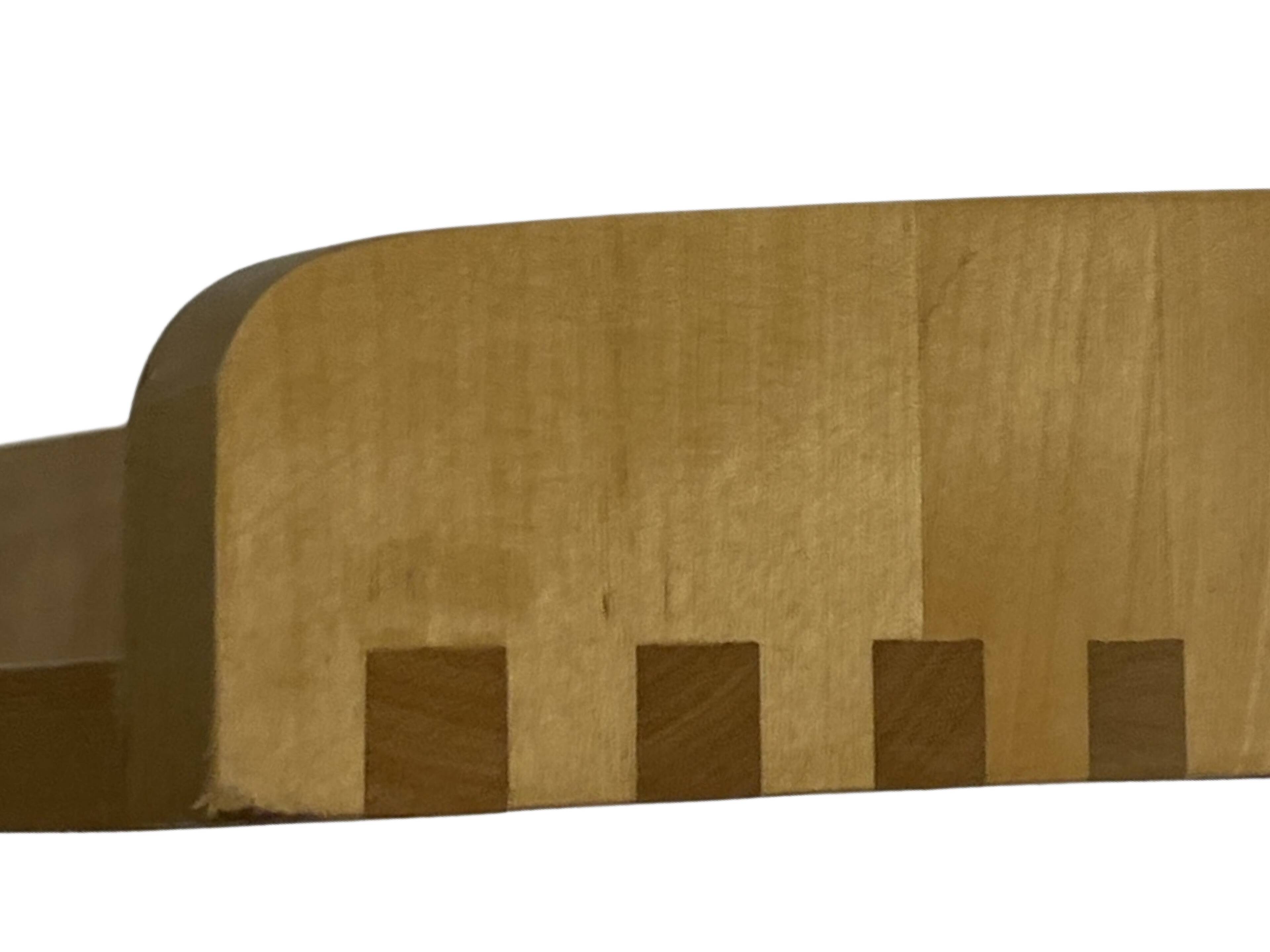 Vintage wooden wall shelve rack bookshelf in pinewood