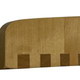 Vintage wooden wall shelve rack bookshelf in pinewood